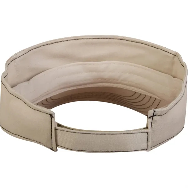 Blank, light weight brushed cotton twill, 3-panel visor, 6 rows of... from ASI 80129 Quake City Caps