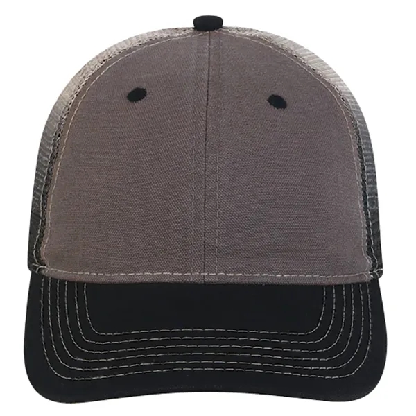 6-panel color blocked laundered fashion cap.... from ASI 80129 Quake City Caps