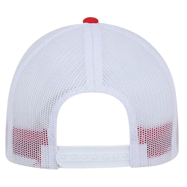 High profile, structured, 6-panel, 100% cotton Trucker Cap with White Mesh.... from ASI 80129 Quake City Caps