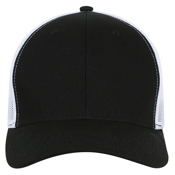 High profile, structured, 6-panel, 100% cotton Trucker Cap with White Mesh.... from ASI 80129 Quake City Caps