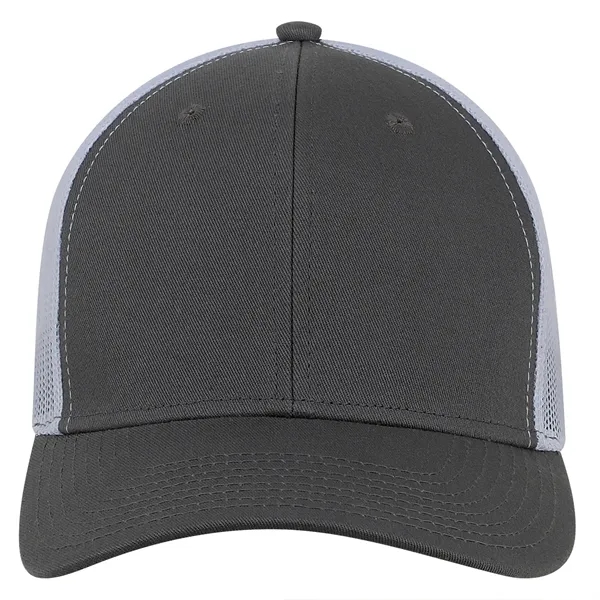 High profile, structured, 6-panel, 100% cotton Trucker Cap with White Mesh.... from ASI 80129 Quake City Caps