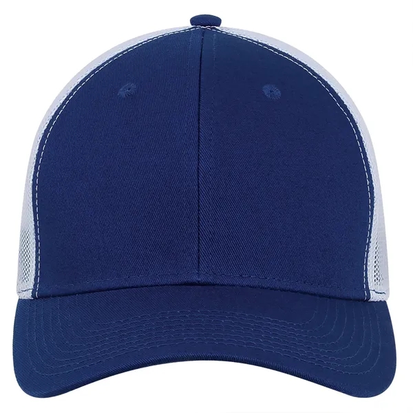 High profile, structured, 6-panel, 100% cotton Trucker Cap with White Mesh.... from ASI 80129 Quake City Caps