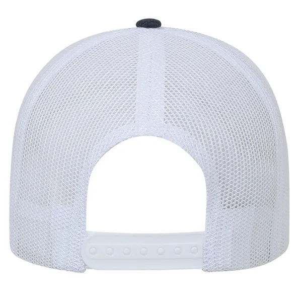 High profile, structured,6 panel, synthetic linen, 100% polyester trucker mesh cap.... from ASI 80129 Quake City Caps