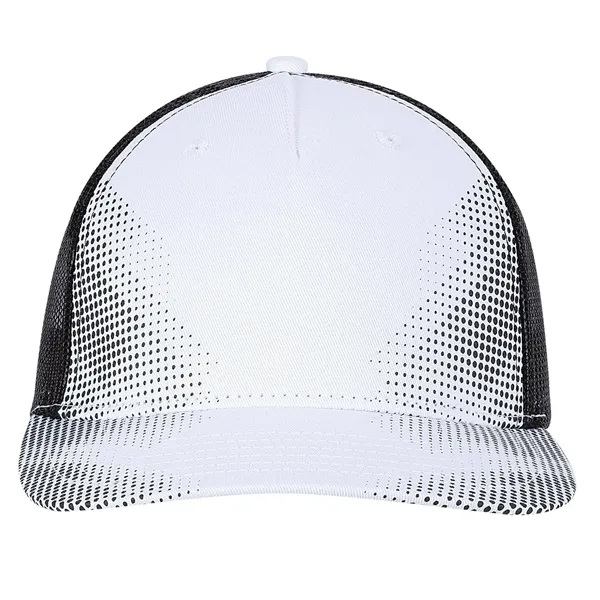 Five panel trucker cap.... from ASI 80129 Quake City Caps