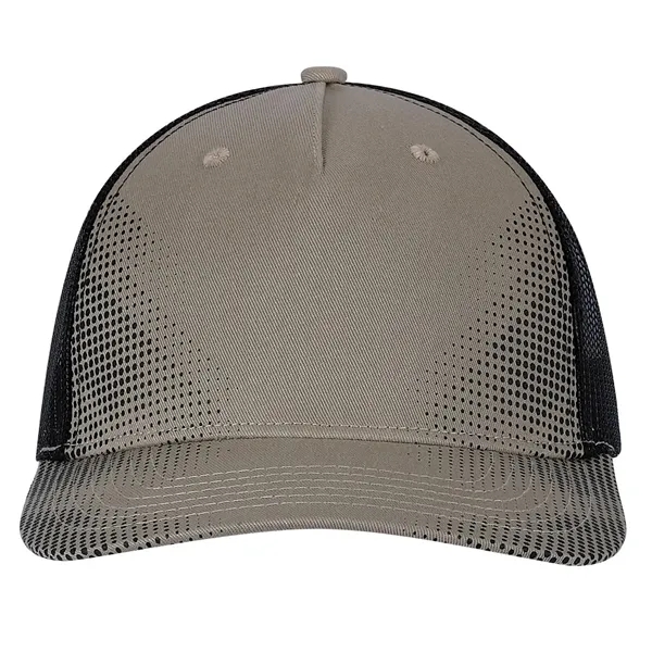 Five panel trucker cap.... from ASI 80129 Quake City Caps