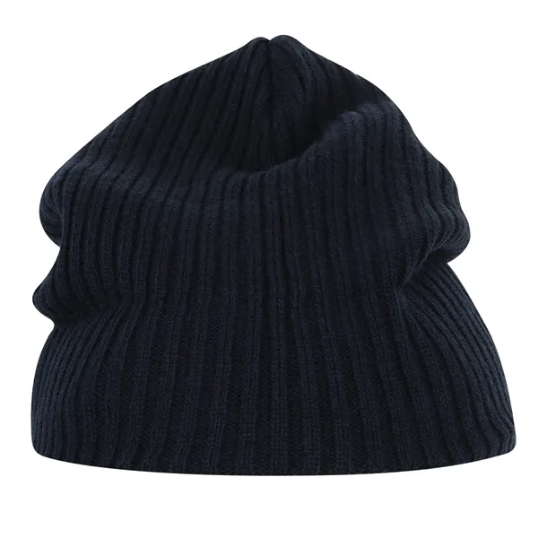 12" ribbed beanie with cuff or slouch. Fabrication regular gauge 2... from ASI 80129 Quake City Caps