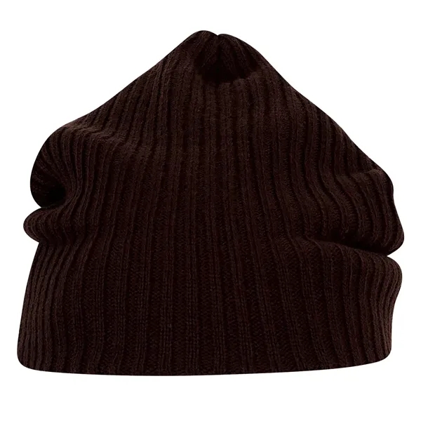 12" ribbed beanie with cuff or slouch. Fabrication regular gauge 2... from ASI 80129 Quake City Caps