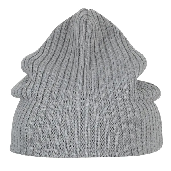 12" ribbed beanie with cuff or slouch. Fabrication regular gauge 2... from ASI 80129 Quake City Caps