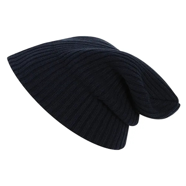 12" ribbed beanie with cuff or slouch. Fabrication regular gauge 2... from ASI 80129 Quake City Caps