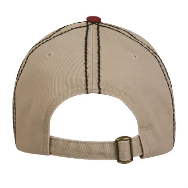 6-panel color blocked laundered fashion cap.... from ASI 80129 Quake City Caps