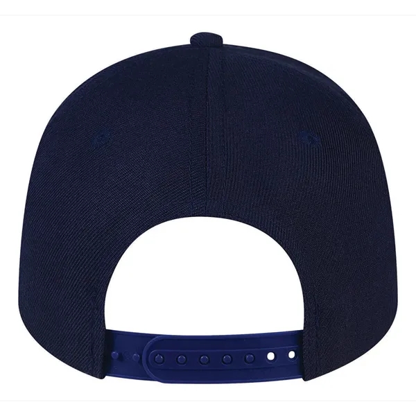 High Profile Acrylic Wool Flat Bill with adjustable sizing Cap.... from ASI 80129 Quake City Caps