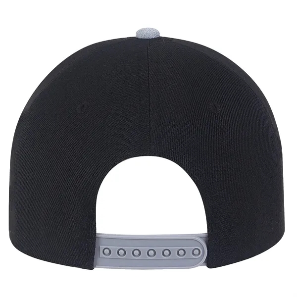 Medium Profile Acrylic Flat Bill with Contrast Crown Cap.... from ASI 80129 Quake City Caps