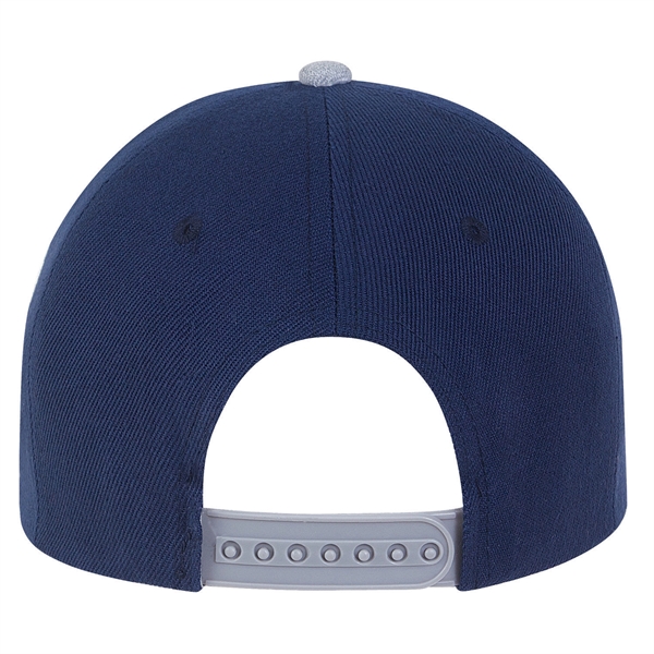 Medium Profile Acrylic Flat Bill with Contrast Crown Cap.... from ASI 80129 Quake City Caps