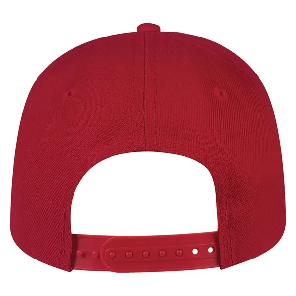 High Profile Acrylic Wool Flat Bill with adjustable sizing Cap.... from ASI 80129 Quake City Caps