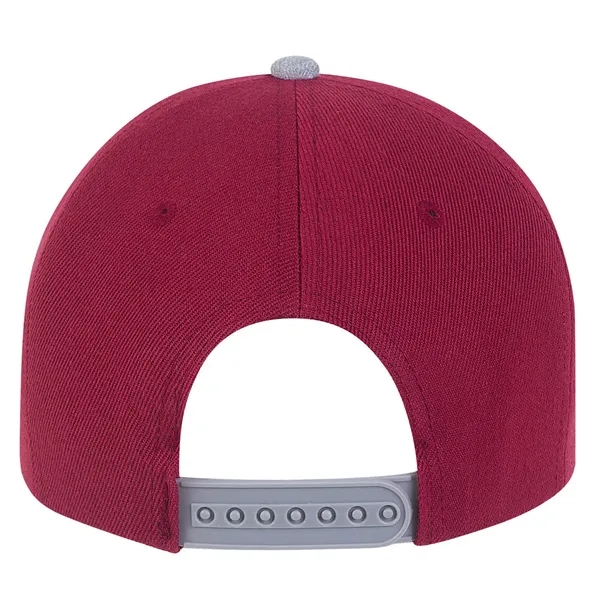 Medium Profile Acrylic Flat Bill with Contrast Crown Cap.... from ASI 80129 Quake City Caps