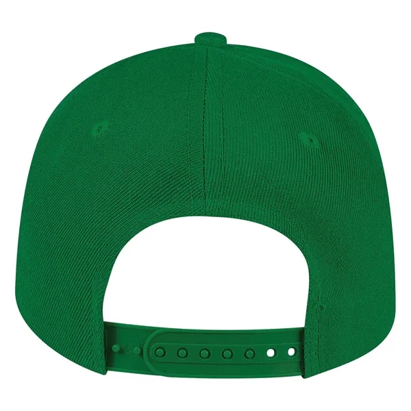 High Profile Acrylic Wool Flat Bill with adjustable sizing Cap.... from ASI 80129 Quake City Caps