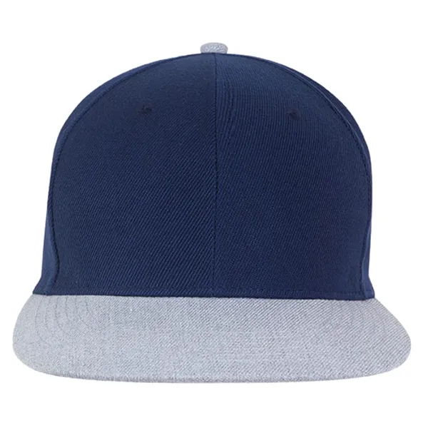 Medium Profile Acrylic Flat Bill with Contrast Crown Cap.... from ASI 80129 Quake City Caps