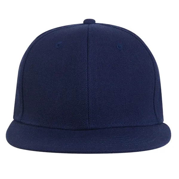 High Profile Acrylic Wool Flat Bill with adjustable sizing Cap.... from ASI 80129 Quake City Caps