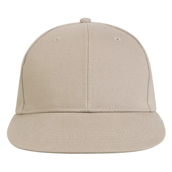 Structured, medium profile 100% cotton flat visored baseball cap.... from ASI 80129 Quake City Caps