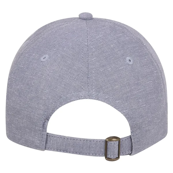 Six panel semi-structured chambray baseball cap with six sewn eyelets.... from ASI 80129 Quake City Caps
