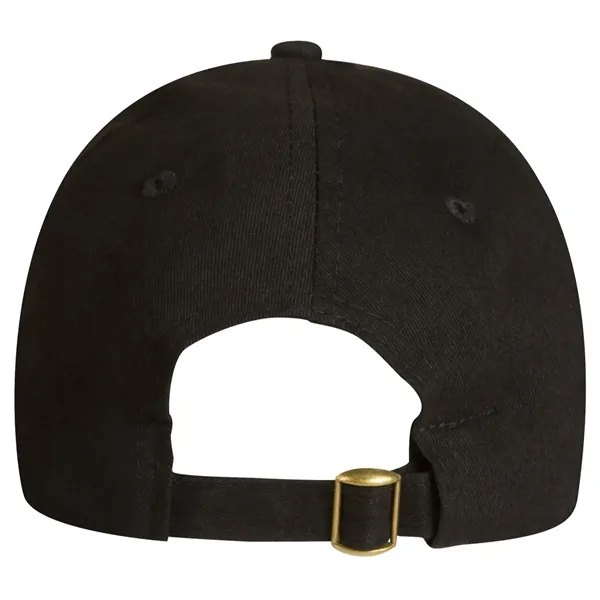 Low profile, brushed cotton twill, 6-panel fashion cap with fabric strap... from ASI 80129 Quake City Caps