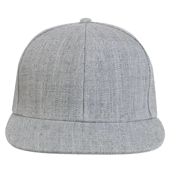 High Profile Acrylic Wool Flat Bill with adjustable sizing Cap.... from ASI 80129 Quake City Caps