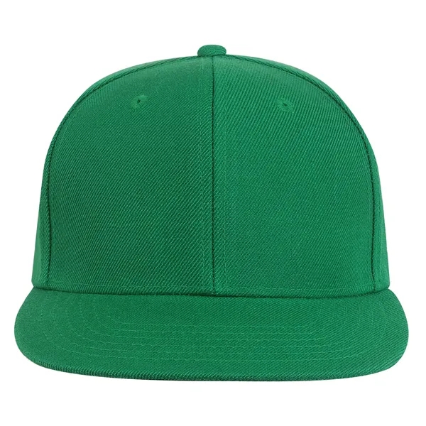 High Profile Acrylic Wool Flat Bill with adjustable sizing Cap.... from ASI 80129 Quake City Caps