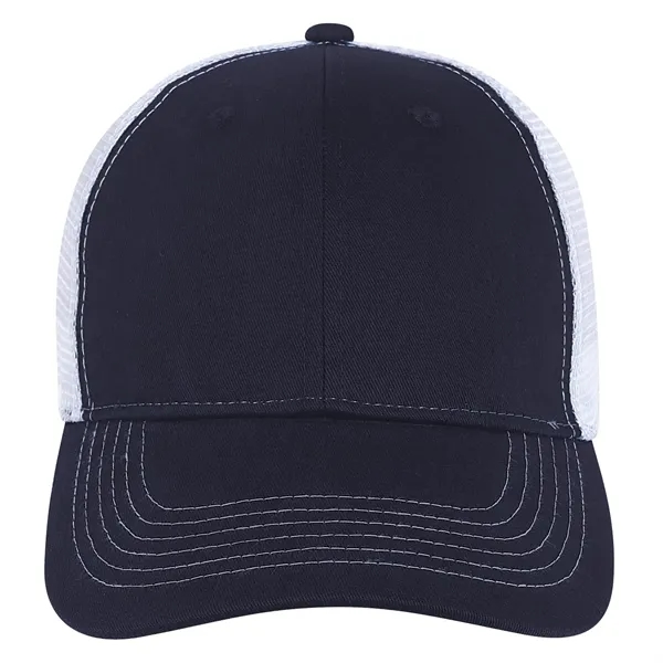 Brushed Cotton Twill Cap with White Stitching and Mesh.... from ASI 80129 Quake City Caps