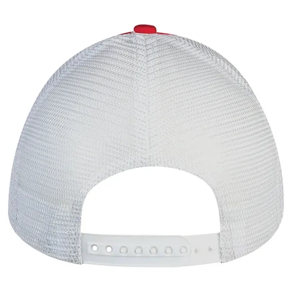 Brushed Cotton Twill Cap with White Stitching and Mesh.... from ASI 80129 Quake City Caps