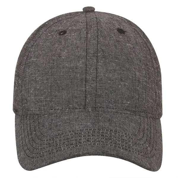 Six panel semi-structured chambray baseball cap with six sewn eyelets.... from ASI 80129 Quake City Caps