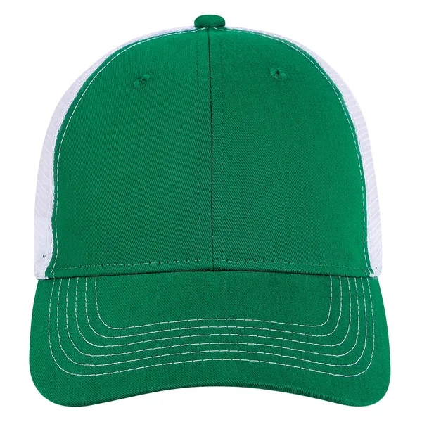 Brushed Cotton Twill Cap with White Stitching and Mesh.... from ASI 80129 Quake City Caps