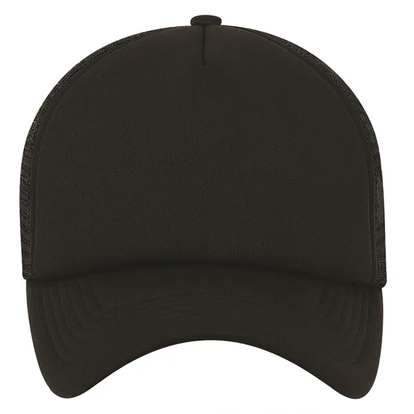 High profile, structured 5 panel trucker mesh cap.... from ASI 80129 Quake City Caps