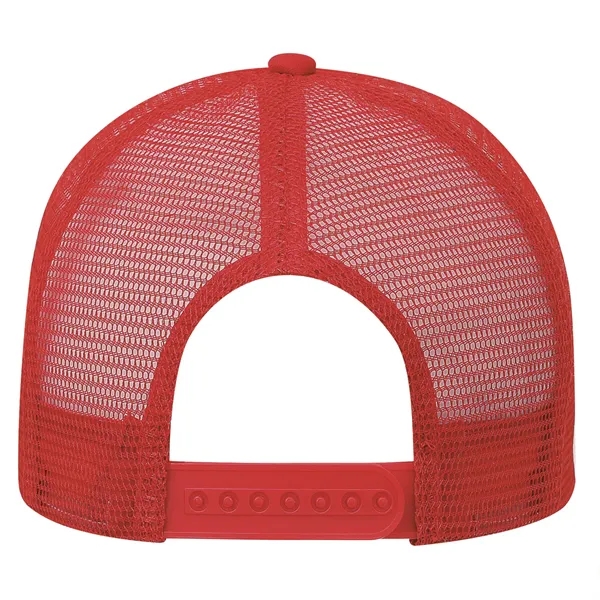 High profile, structured 5 panel trucker mesh cap.... from ASI 80129 Quake City Caps