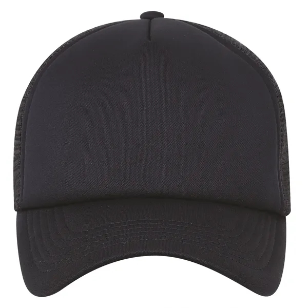 High profile, structured 5 panel trucker mesh cap.... from ASI 80129 Quake City Caps