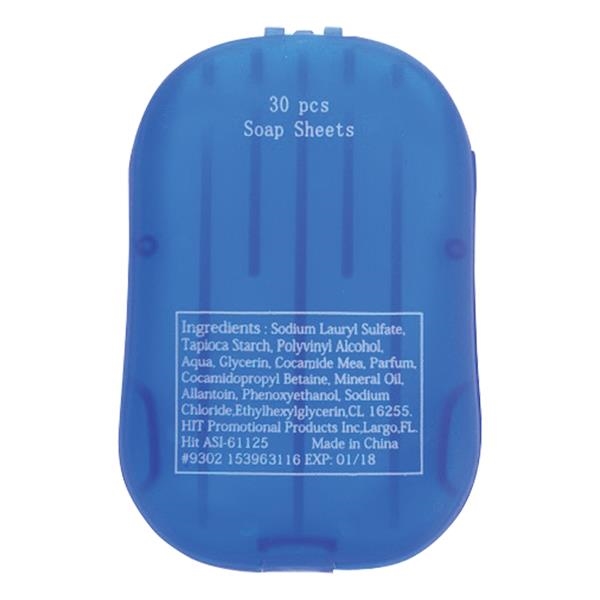 Hand Soap Sheets In Compact Travel Case. 30 Sheets Per Case.... from ASI 61125 Hit Promotional Products / Hit®