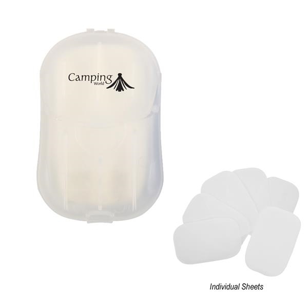 Hand Soap Sheets In Compact Travel Case. 30 Sheets Per Case.... from ASI 61125 Hit Promotional Products / Hit®