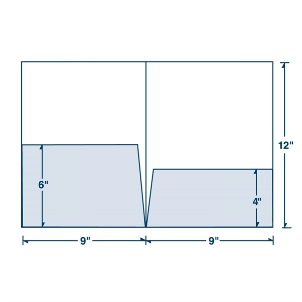 Large Presentation Folder with one 6" & one 4" pocket (9"x12")... from ASI 32050 Admore / Admore®