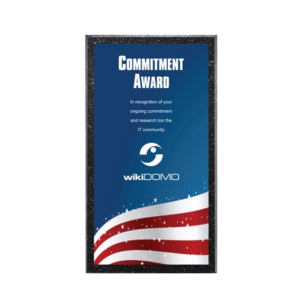 Genuine granite award with engraving plate.... from ASI 84592 St Regis Group / St Regis