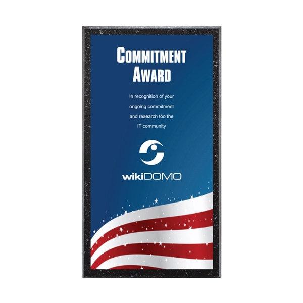 Genuine granite award with engraving plate.... from ASI 84592 St Regis Group / St Regis