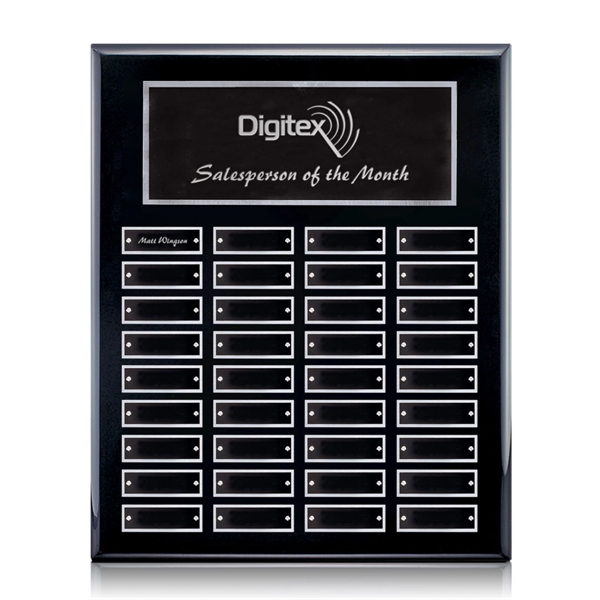 Vertical Perpetual Plaque - Black / Silver 12 Plates.... from ASI 84592 St Regis Group / St Regis