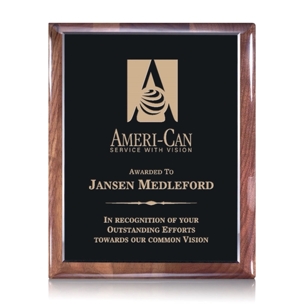 Telford Plaque - Ebony/Walnut 7"x9"... from ASI 84592 St Regis Group / St Regis