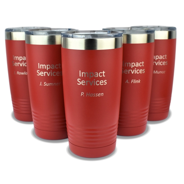 Polar Camel 20 oz. Vacuum Insulated Tumbler w/ Clear Lid... from ASI 72657 Active Life Promo / Apres Ski Active Life Promo