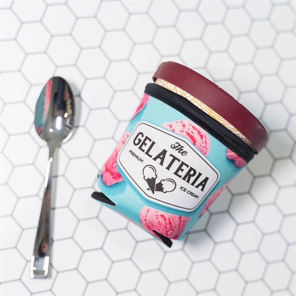 USA-made pint cooler keeps ice cream frozen and hands warm -... from ASI 61966 HPG / Best Promotions USA