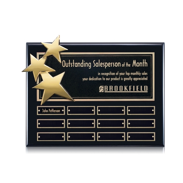 Perpetual Plaque - Black / Gold 12 Plates.... from ASI 84592 St Regis Group / St Regis