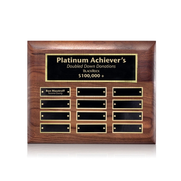 Hand-Rubbed American Walnut Plaque... from ASI 84592 St Regis Group / St Regis