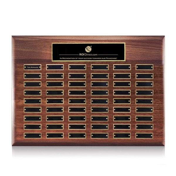Hand-Rubbed American Walnut Plaque... from ASI 84592 St Regis Group / St Regis