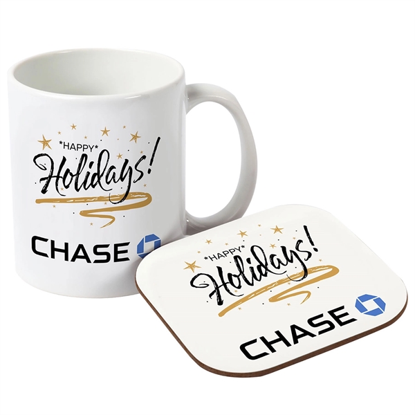 Mug & Neoprene Coaster Gift Set... from ASI 44900 NC Custom (CI/Lanco) / Lanco