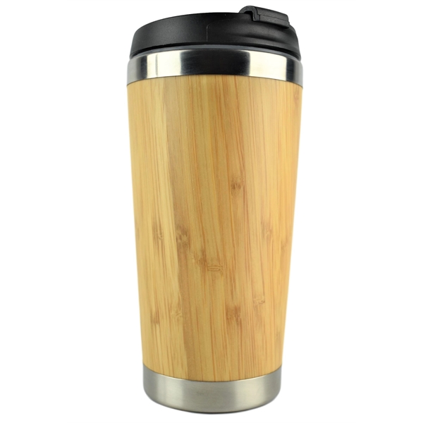 15 oz. Bamboo Stainless Steel Tumbler... from ASI 72657 Active Life Promo / Apres Ski Ingrain Promo