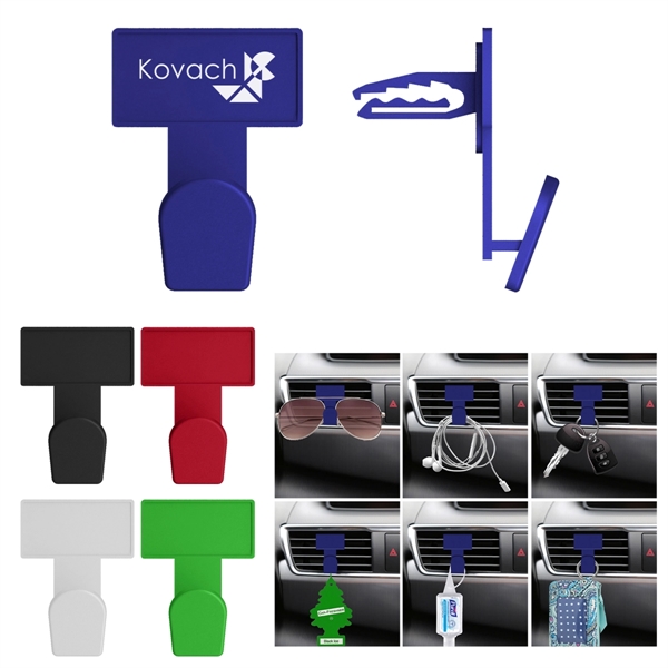 Auto vent utility clip for holding onto a phone, mask, sunglasses,... from ASI 61125 Hit Promotional Products / Hit®