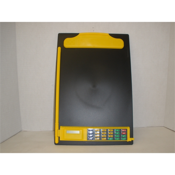 Clipboard with button cell battery operated calculator (battery included). With sliding... from ASI 57705 Goodview Industries Co Inc